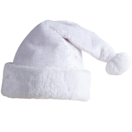 bonnet père noël blanc argenté enfant