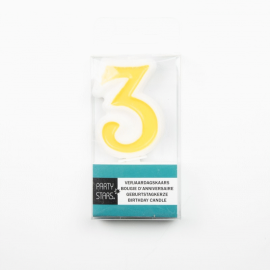 bougie numérique chiffre 3