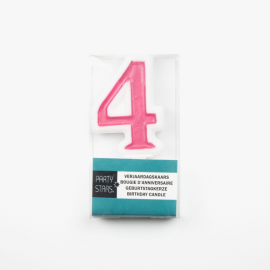 bougie numérique chiffre 4
