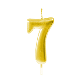 Bougie pas cher chiffre 7 Or