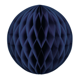 boule alvéolée bleu marine 30cm