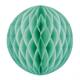 boule alvéolée vert menthe 30cm