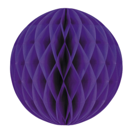 boule alvéolée violet 30cm