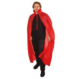 Cape avec col - rouge - 130 cm
