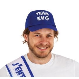 Casquette Team EVG - bleu face - adulte