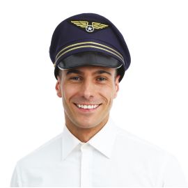 Casquette pilote de l'air face - adulte