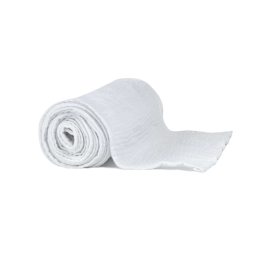chemin de table gaze de coton blanc 300x30cm