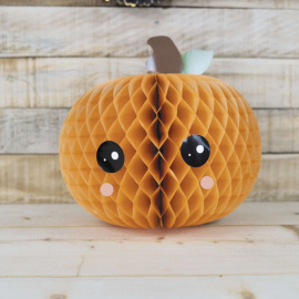 citrouille alvéolée sweety halloween 30cm ambiance
