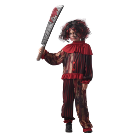 Déguisement pas cher clown diabolique 7/9 ans