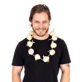 Collier pas avec gousses d'ail