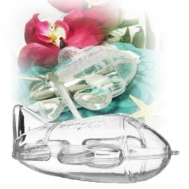 Contenant a dragees plastique Avion - decoration fetes pas cher - Badaboum.fr