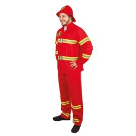 Déguisement Homme Pompier Rouge L/XL