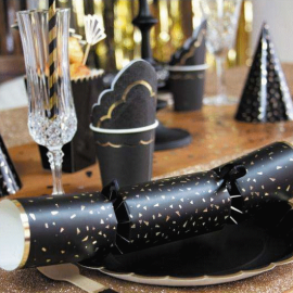 crackers surprise noir et or x5pcs