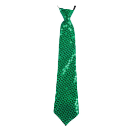 Cravate à sequins - vert