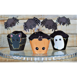 cupcake wrappers sweety halloween ambiance