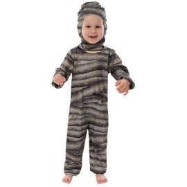 Déguisement momie enfant Halloween 5/6 ans – combinaison avec capuche