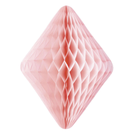 diamant alvéolé rose vintage 24cm