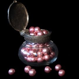Dragées Perlage Chocolat Rose gold x100gr - decoration fetes pas cher - Badaboum.fr
