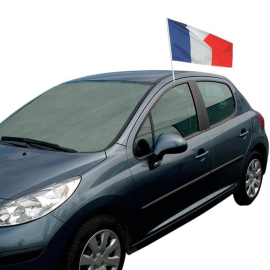 drapeau france pour voiture 30x40cm