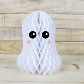 fantôme alvéolé sweety halloween 21cm ambiance