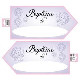 Fléche signalétique Theme Baptême Fille