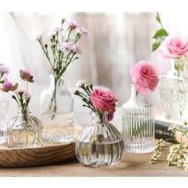 Flacon Vase en verre transparent