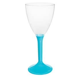 Verre à vin plastique Turquoise