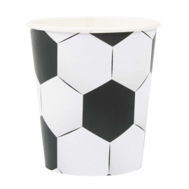 gobelet - 200 ml - football - x 8 pièces - vaisselle jetable pas cher