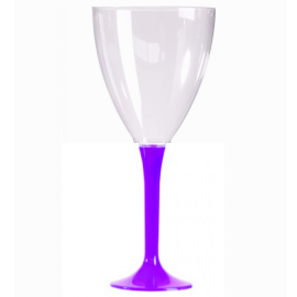 grand verre à eau violet en plastique