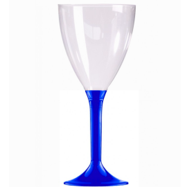 Grand Verre à eau plastique Bleu roi transparent