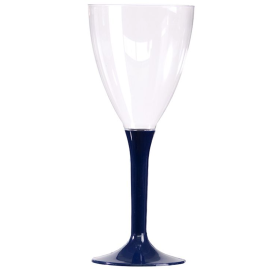Grand Verre à eau Bleu Marine en plastique réutilisable 30 cl x 20 pièces