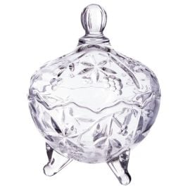 Mini bonbonnière mariage en verre cristal