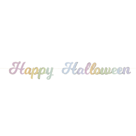 Guirlande deco Happy Halloween - salle halloween pas cher
