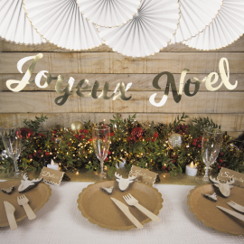 Guirlande en papier deco Joyeux Noel pas cher