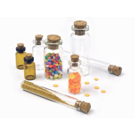 Kit de 8 fioles en verre pas cher 