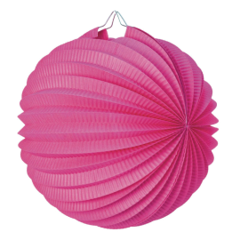 lampion rond fuchsia 30cm