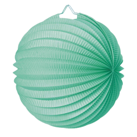 lampion rond vert menthe 20cm