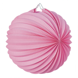 lampion rond rose 20cm