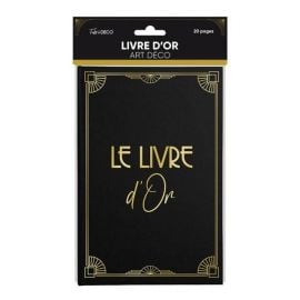 Livre d'or anniversaire ou mariage thème Art Déco 20 pages pas cher
