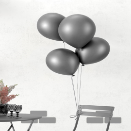 Lot de 10 ballons argent Ø30 cm pas cher