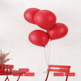 lot de 10 ballons rouges pas cher diamètre 30 cm