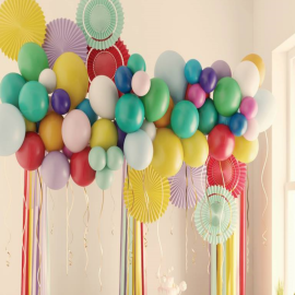 lot de 25 ballons multicolores pas cher Ø 30 cm