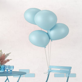 lot de 10 ballons bleu ciel Ø30 cm pas cher