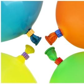 Lot de 50 Clips fermeture de ballons Couleurs 