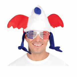 lunettes à barreaux bleu blanc rouge ambiance