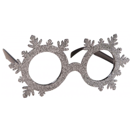 lunettes flocon de neige gris pailleté