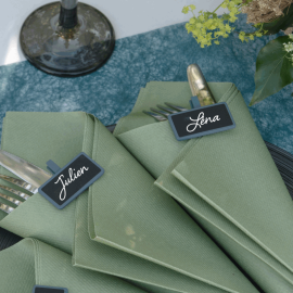 Marque place mariage rectangle bleu canard pas cher