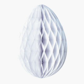 oeuf alvéolé blanc 20cm