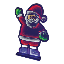 Père Noël LED 74 cm pas cher