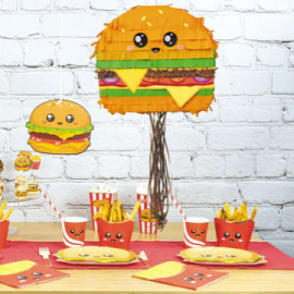 piñata carton kawai burger ambiance